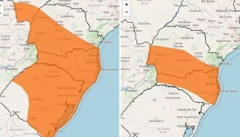 Foz do Iguaçu recebe alerta laranja de temporal para fim de semana