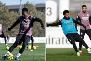 Reprodução @realmadrid — Foto: Reprodução @realmadridVinícius Jr deve ser titula
