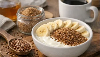 Linhaça no café da manhã melhora a saúde intestinal