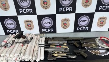PCPR Apreende Explosivos e Armamentos em Piraquara