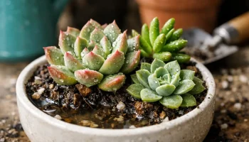 5 erros de rega e drenagem que afogam suculentas mesmo em vasos pequenos e como resolver cada