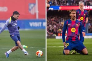Foto: Reprodução @Atleti / Reprodução @FCBarcelonaAtlético e Barcelona fazem o j