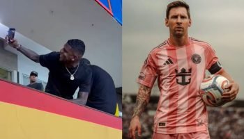 Torcida do São Paulo detona Arboleda em jogo de Messi no Equador — Foto: Reprodu