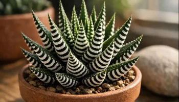 Regulagem de luz devolve textura, simetria e brilho com cuidado à suculenta zebra