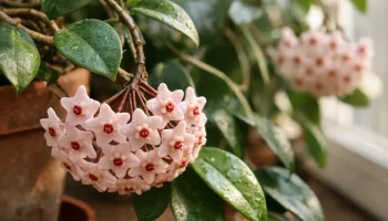Hoya carnosa floresce quando rega é reduzida