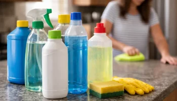 Misturar produtos de limpeza aumenta custos, riscos e danos para quem vive em casas pequenas