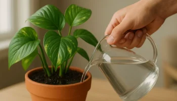 Regar jiboia pela manhã aumenta vigor das folhas