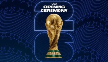 Imagem de divulgação da cerimônia de abertura dos Estados Unidos para a Copa do