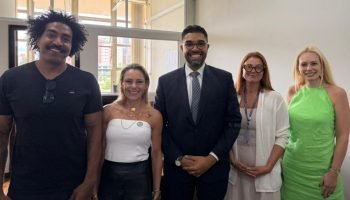 Ricardo Lucena, Nathalia Carneiro e Jeulliano Pedroso (Foto: Sarah Pedon/Alep)