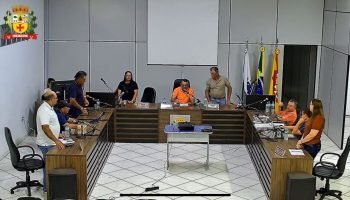 Plenário da Câmara de Cruzmaltina durante a votação do relatório da CPI (Foto: Reprodução)