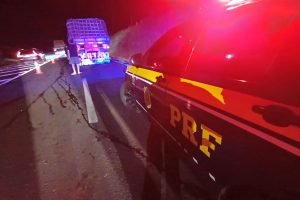 Acidente no trevo de Imbituva. — Foto: Foto: Divulgação/PRF