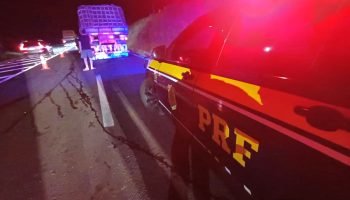 Acidente no trevo de Imbituva. — Foto: Foto: Divulgação/PRF