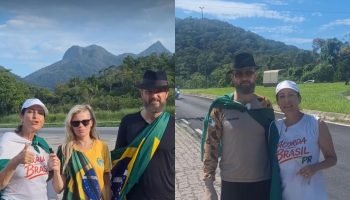 Além dos parlamentares, a caminhada Acorda Brasil Paraná conta com apoiadores de diversas cidades do estado (Foto: Reprodução/ Redes sociais)