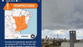Alerta laranja: tempestades com ventos de até 100 km/h atingem o Paraná nesta sexta