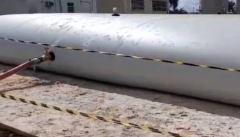 Sanepar instala reservatório de 250 mil litros em Pontal do Paraná