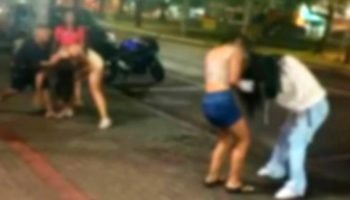 Briga generalizada assusta pedestres no Centro de Cascavel