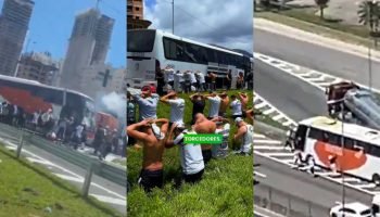 Briga de Torcidas Bloqueia BR-101 em Itapema; Mais de 200 Detidos