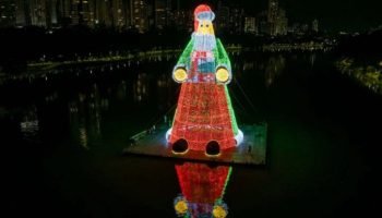 Londrina Pode Ter o Maior Papai Noel Iluminado do Mundo