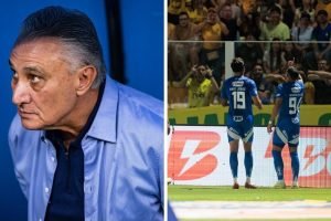 Kaio Jorge (em amarelo) faz o empate e evita derrota do Cruzeiro contra o Mirass