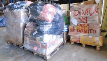 C.Vale entrega mais de 28 mil donativos a famílias de Rio Bonito do Iguaçu