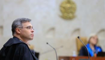 O ministro André Mendonça durante reunião no STF. — Foto: Carregando