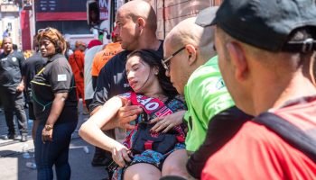 Confusão encerra festa do tetra do Flamengo no Centro do Rio