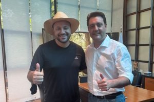 Geraldo Mendes e Ratinho Junior (Foto: Ascom/GM)