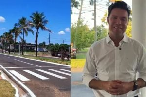 Secretário das Cidades, Guto Silva, comemora os avanços do Programa Asfalto Novo, Vida Nova (Foto: Divulgação)