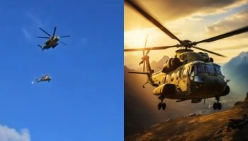 Helicóptero militar de Israel cai enquanto é transportado na Cisjordânia