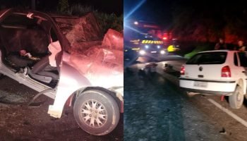 Homem de 54 anos morre em acidente na Rodovia dos Minérios; 5 ficaram feridos