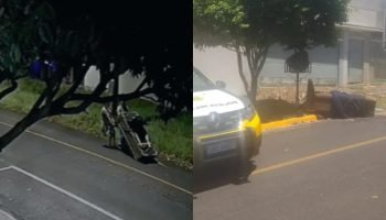 Casal arrasta sofá onde corpo de homem foi escondido em Umuarama, revelado em vídeo