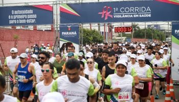 Corrida da Vigilância em Saúde encerra ações do Paraná Rosa 2025 gratuitamente
