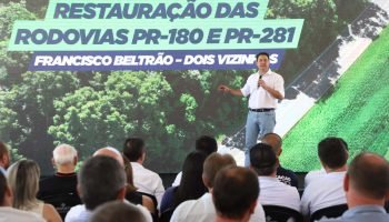 Governador inaugura pedra fundamental da modernização de duas rodovias no Sudoeste