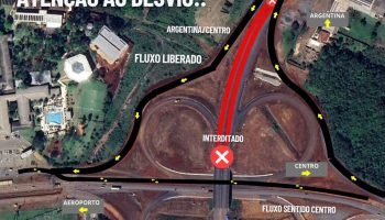 Avenida das Cataratas sofre nova alteração de trânsito; confira mapa