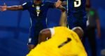Em inúmeros momentos da partida, a seleção de Carlo Ancelotti esteve apática, ai
