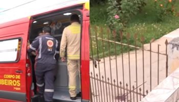 Morador é empalado no peito ao tentar pular portão na manhã de segunda em Colombo