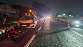 Motociclista morre após ser arrastado por carro na BR-277, em Curitiba