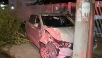 Foto: A vítima saiu com ferimentos leves (Foto: Reprodução/Ric RECORD)