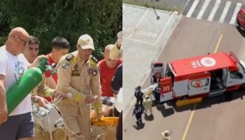 Mulher é resgatada com vida após cair em poço de 7 metros em Campo Largo