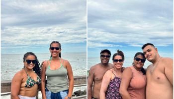 Turistas registram momentos no Pico de Matinhos durante o verão