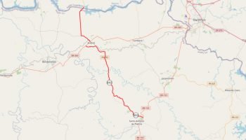 Restauração de rodovia PR-092 entre Santo Antônio da Platina e Andirá — Foto: Go