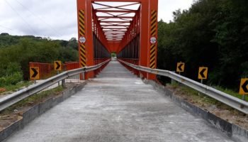 Ponte do Rio da Várzea em reforma — Foto: Governo do Paraná