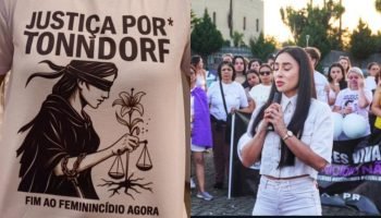 Manifestação exige justiça por Kauany Tonndorf após prisão de agressor
