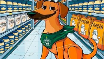 Coritiba provoca Athletico e Odair com Caramelo Auviverde comprando ração e maionese