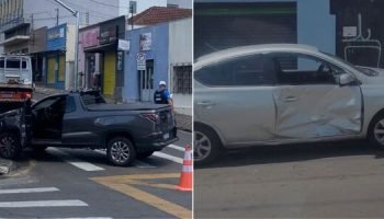 Colisão no Centro de Ponta Grossa Causa Lentidão no Trânsito