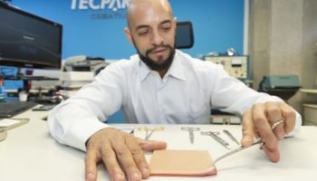 Startup incubada pelo Tecpar produz pele artificial para simulação cirúrgica veterinária