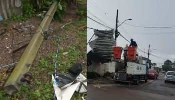 São José dos Pinhais permanece com casas sem luz quase 40 horas após tornado