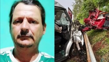 Homem identificado como vítima de acidente na PR-082