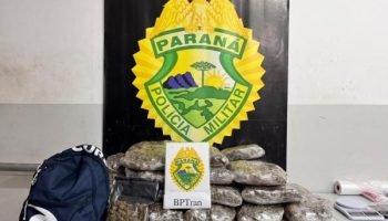 Polícia Militar apreende 30 kg de maconha na Rodoferroviária de Curitiba