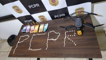 PCPR prende homem traficante de drogas em Guaratuba usando drone